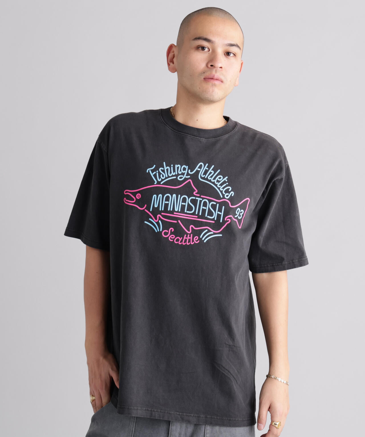 MANASTASH/マナスタッシュ/PUMICE TEE NEON SIGN
