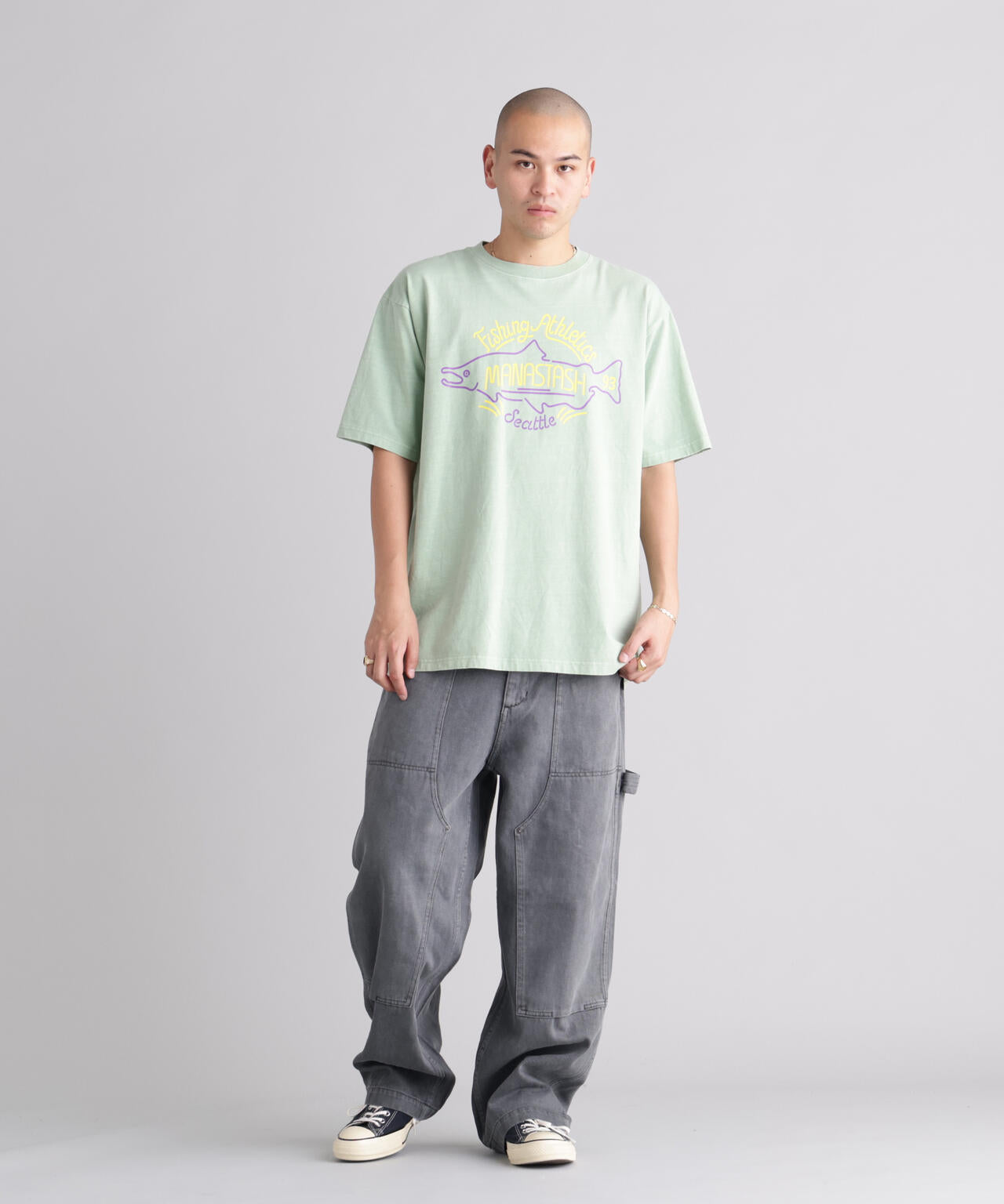 MANASTASH/マナスタッシュ/PUMICE TEE NEON SIGN