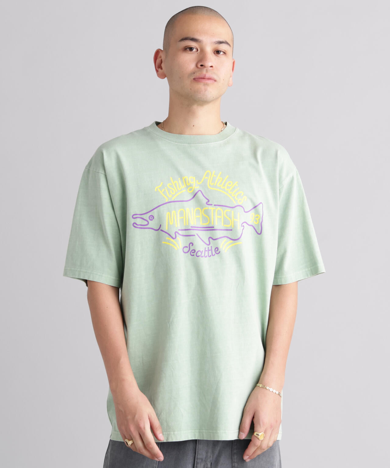 MANASTASH/マナスタッシュ/PUMICE TEE NEON SIGN