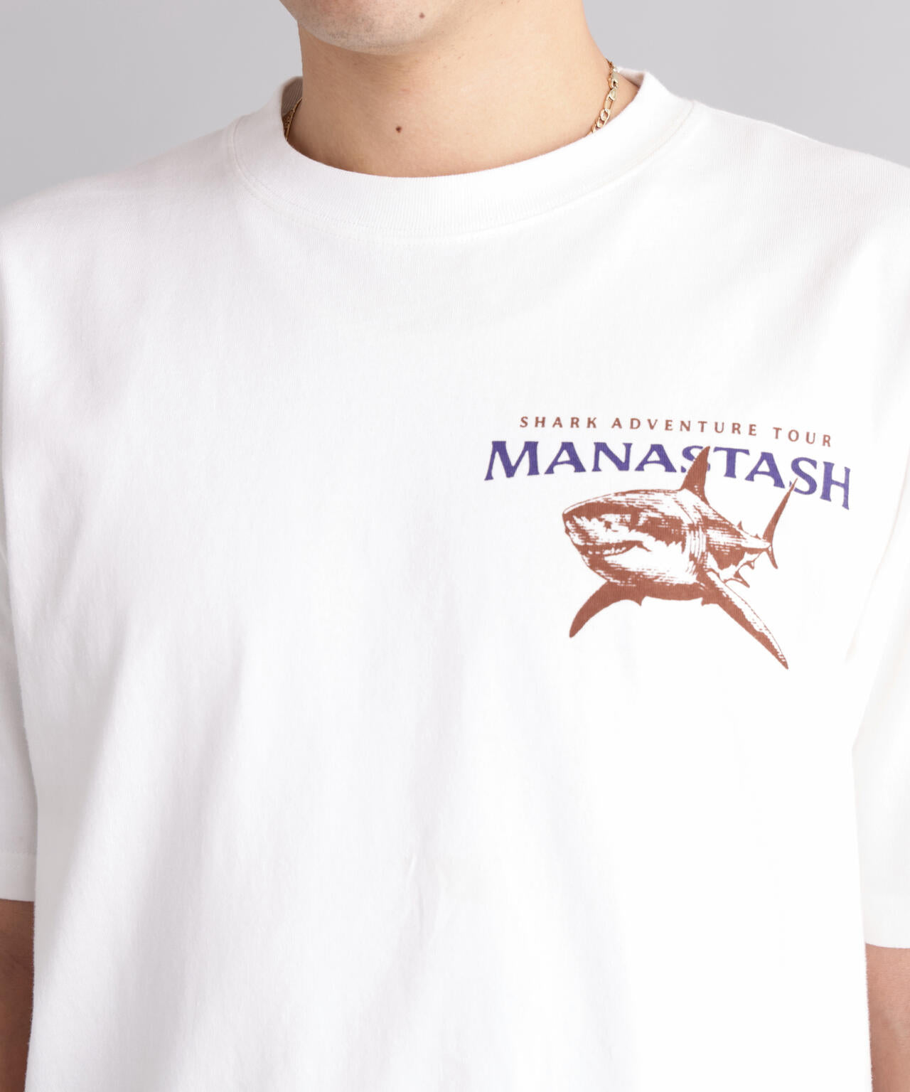 MANASTASH/マナスタッシュ/PUMICE TEE SHARK