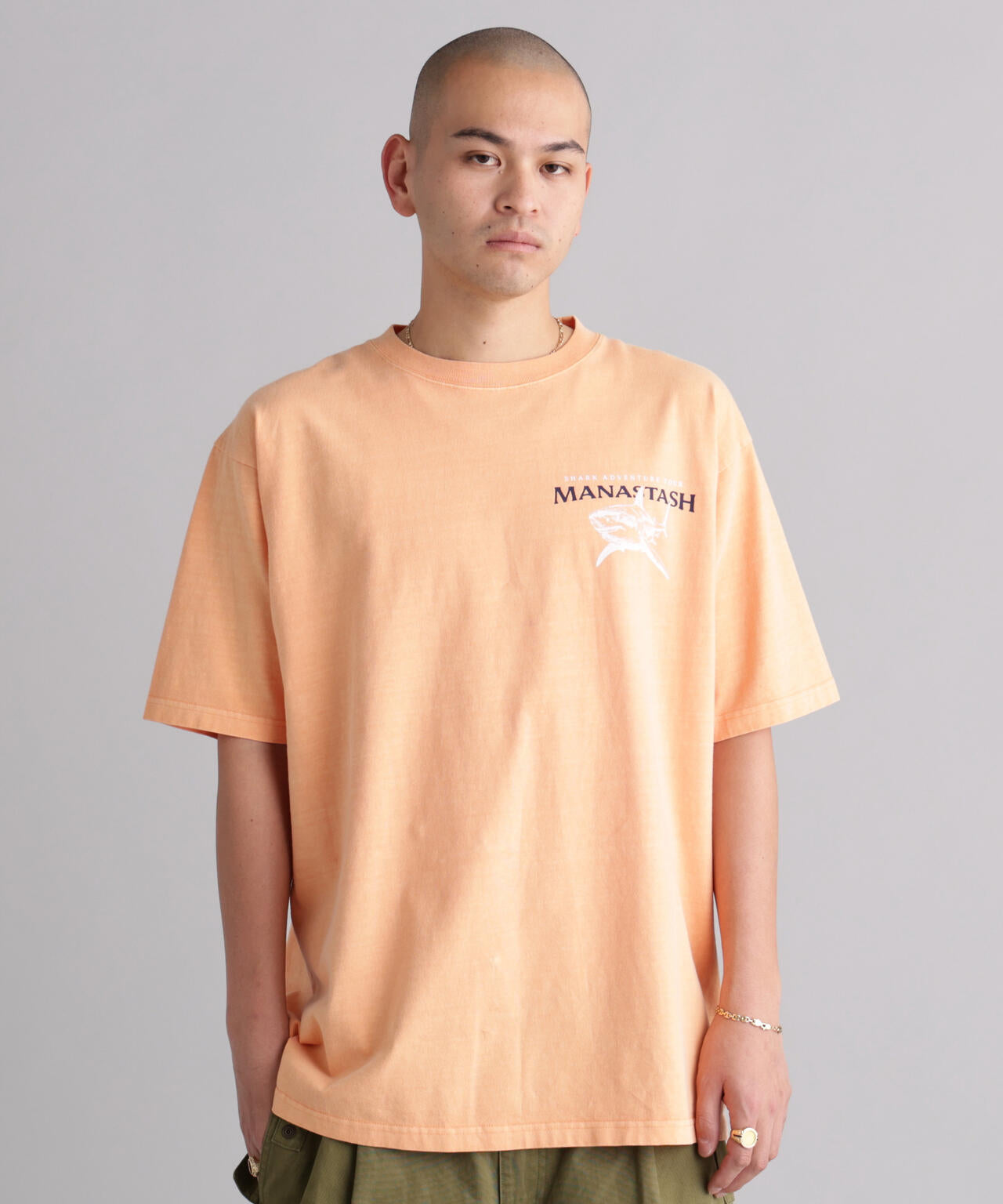 MANASTASH/マナスタッシュ/PUMICE TEE SHARK