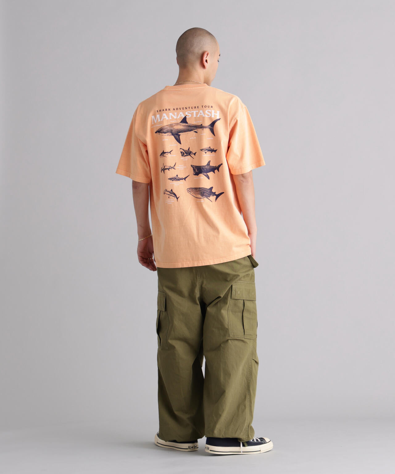MANASTASH/マナスタッシュ/PUMICE TEE SHARK