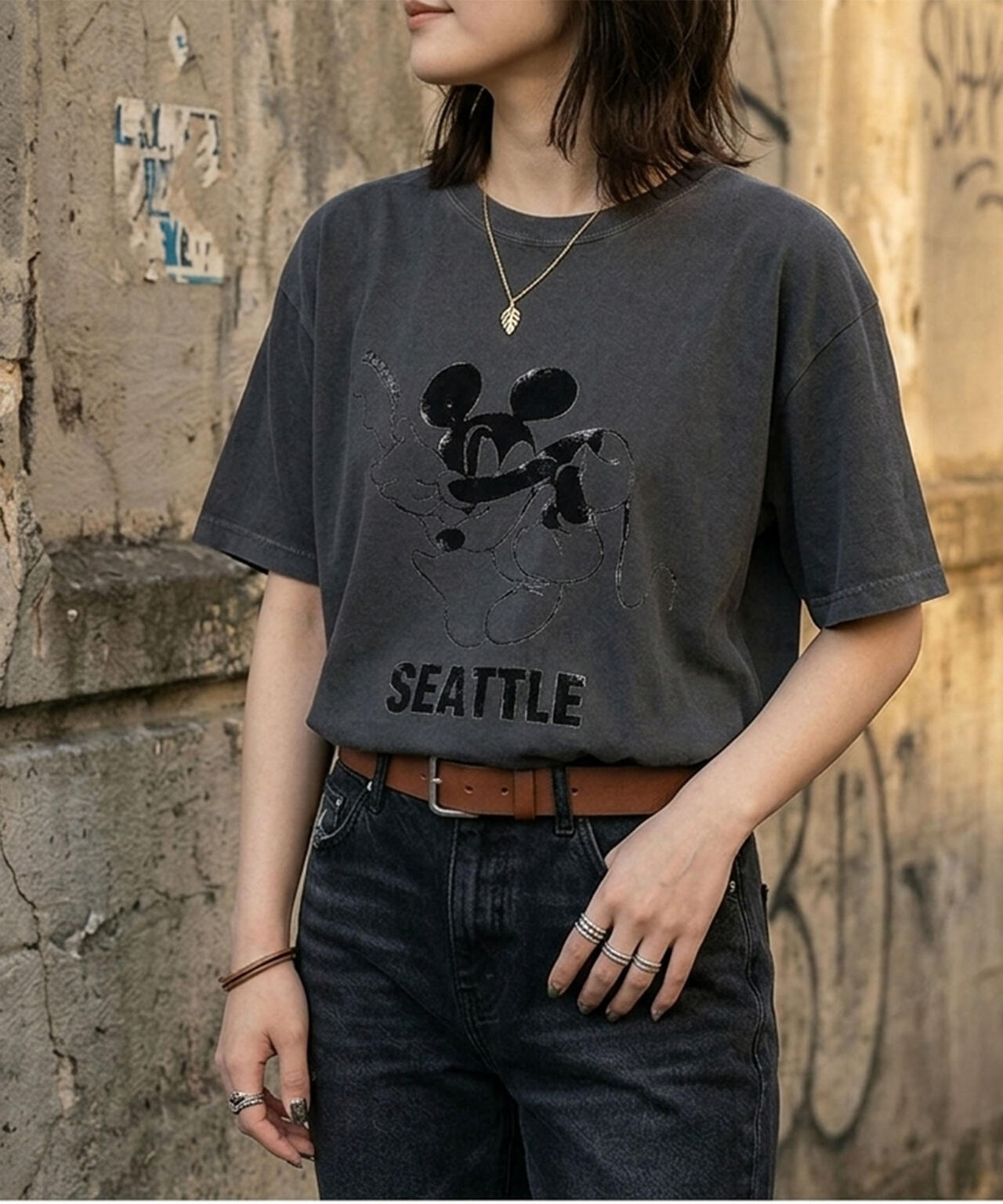 MANASTASHｘGOOD ROCK SPEED/マナスタッシュ/MICKEY SEATTLE TEE