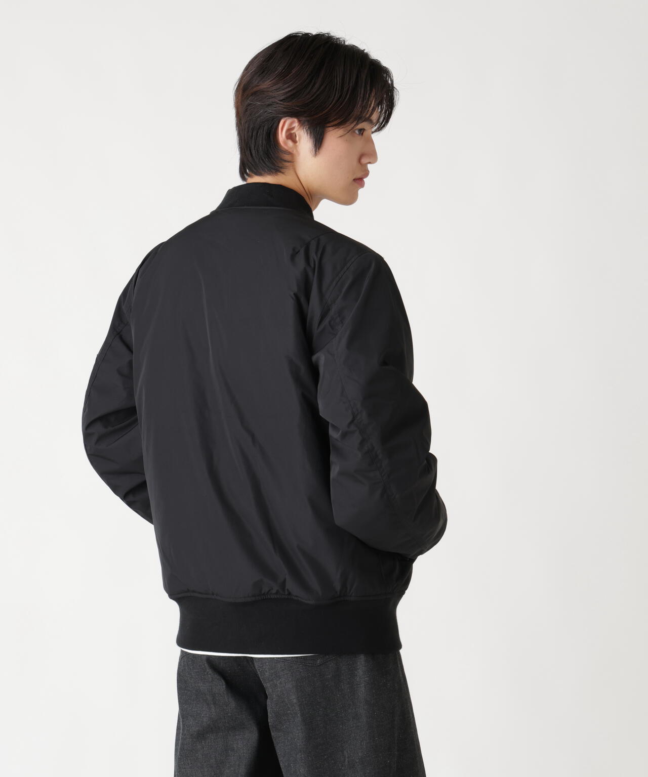 REVERSIBLE ONION QUILTED MA-1 FLIGHT JACKET