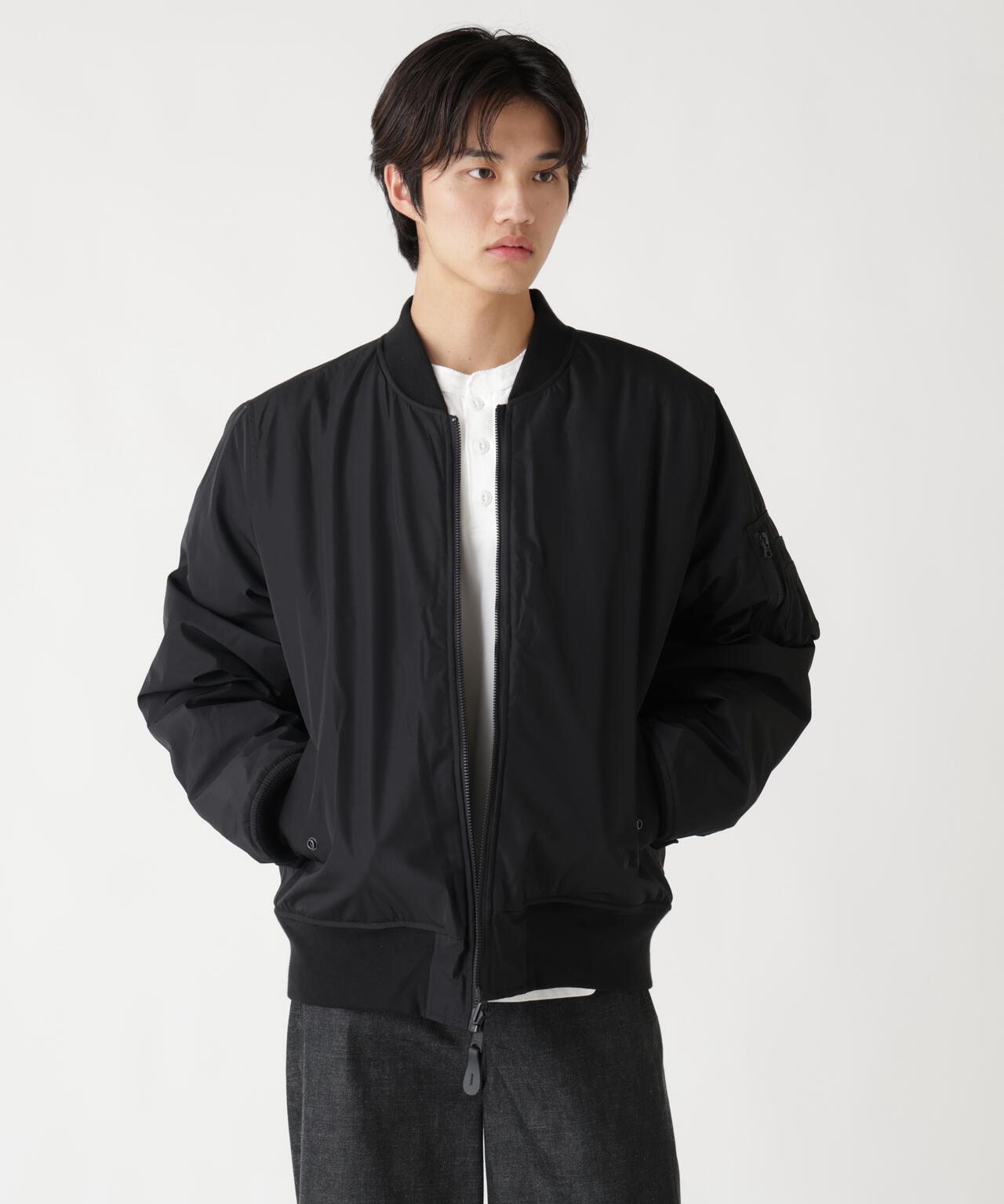 REVERSIBLE ONION QUILTED MA-1 FLIGHT JACKET