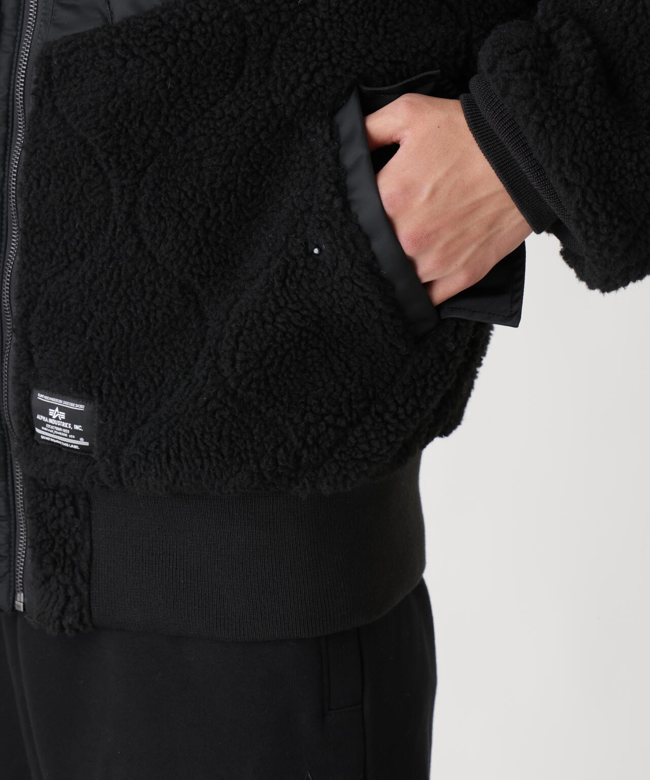 SHERPA ONION QUILTING FLIGHT JACKET