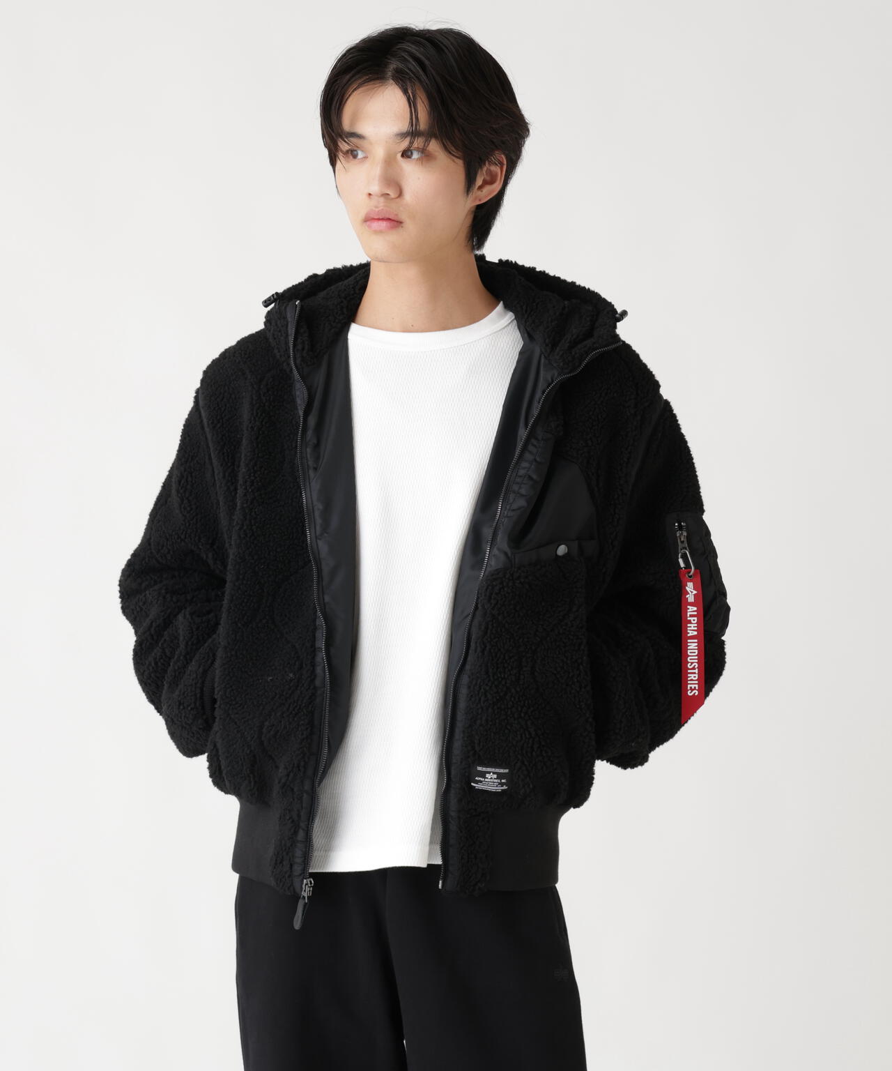 SHERPA ONION QUILTING FLIGHT JACKET