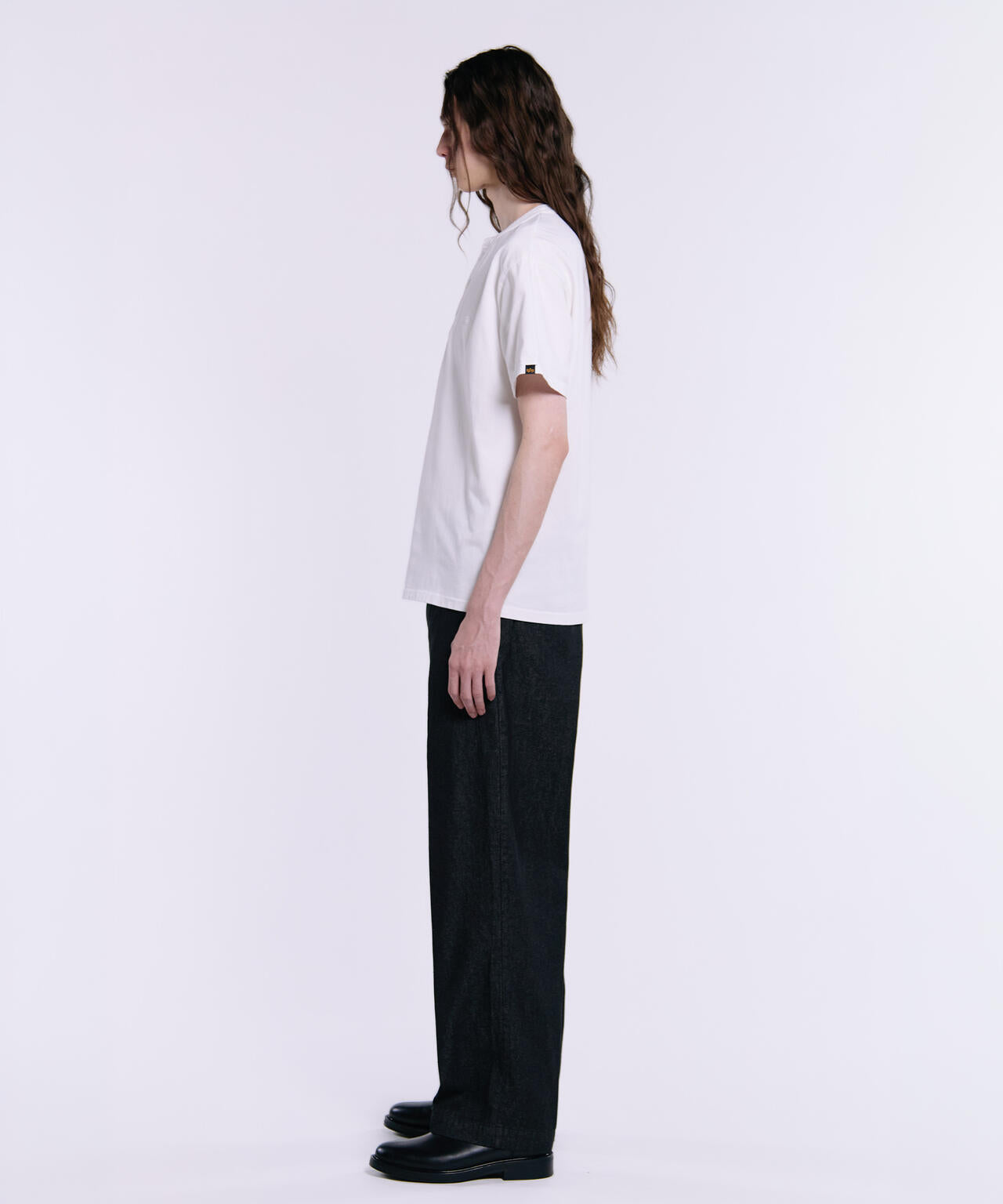 SNOW WASH SS HENLEY NECK T-SHIRT