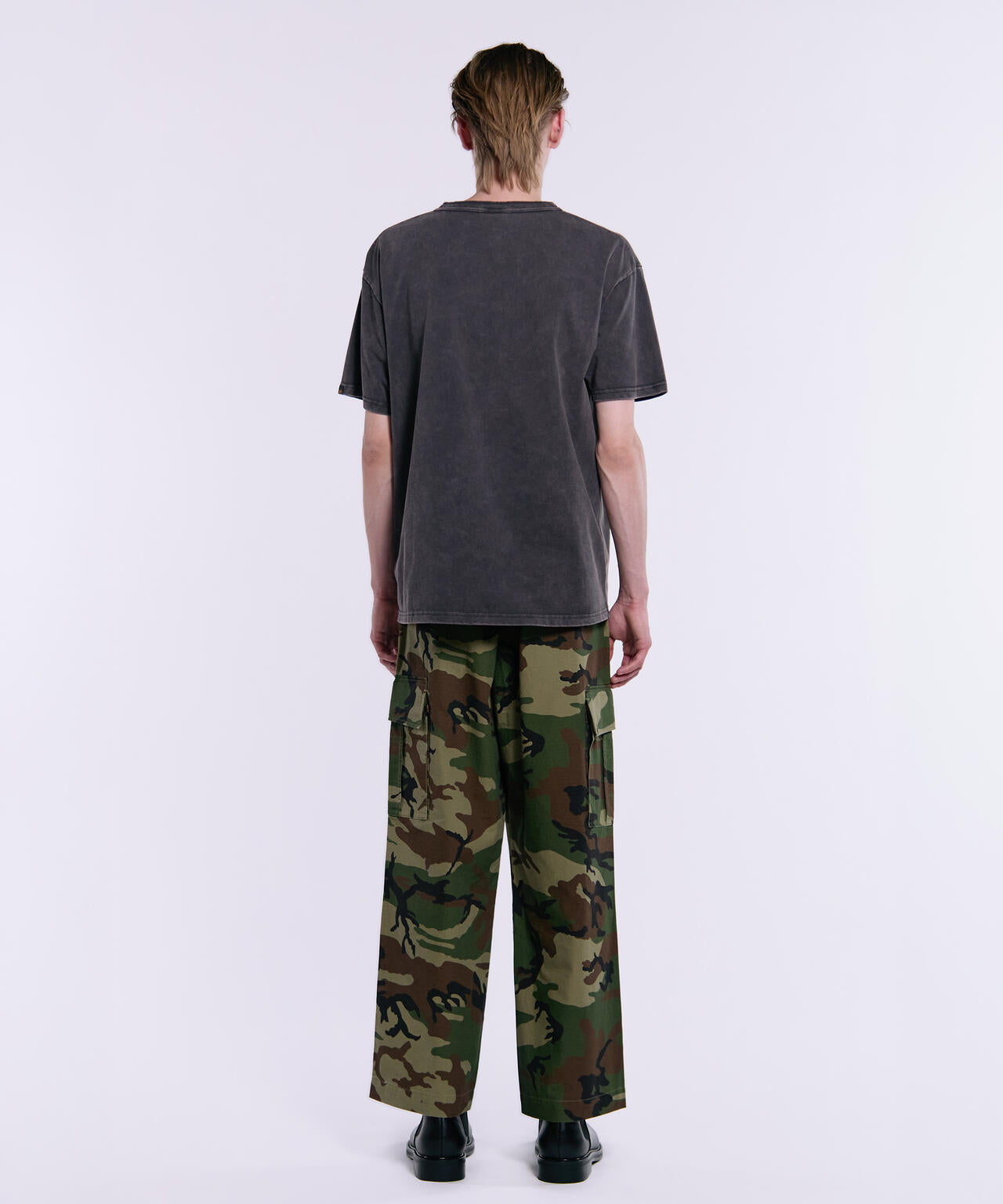 SNOW WASH SS HENLEY NECK T-SHIRT