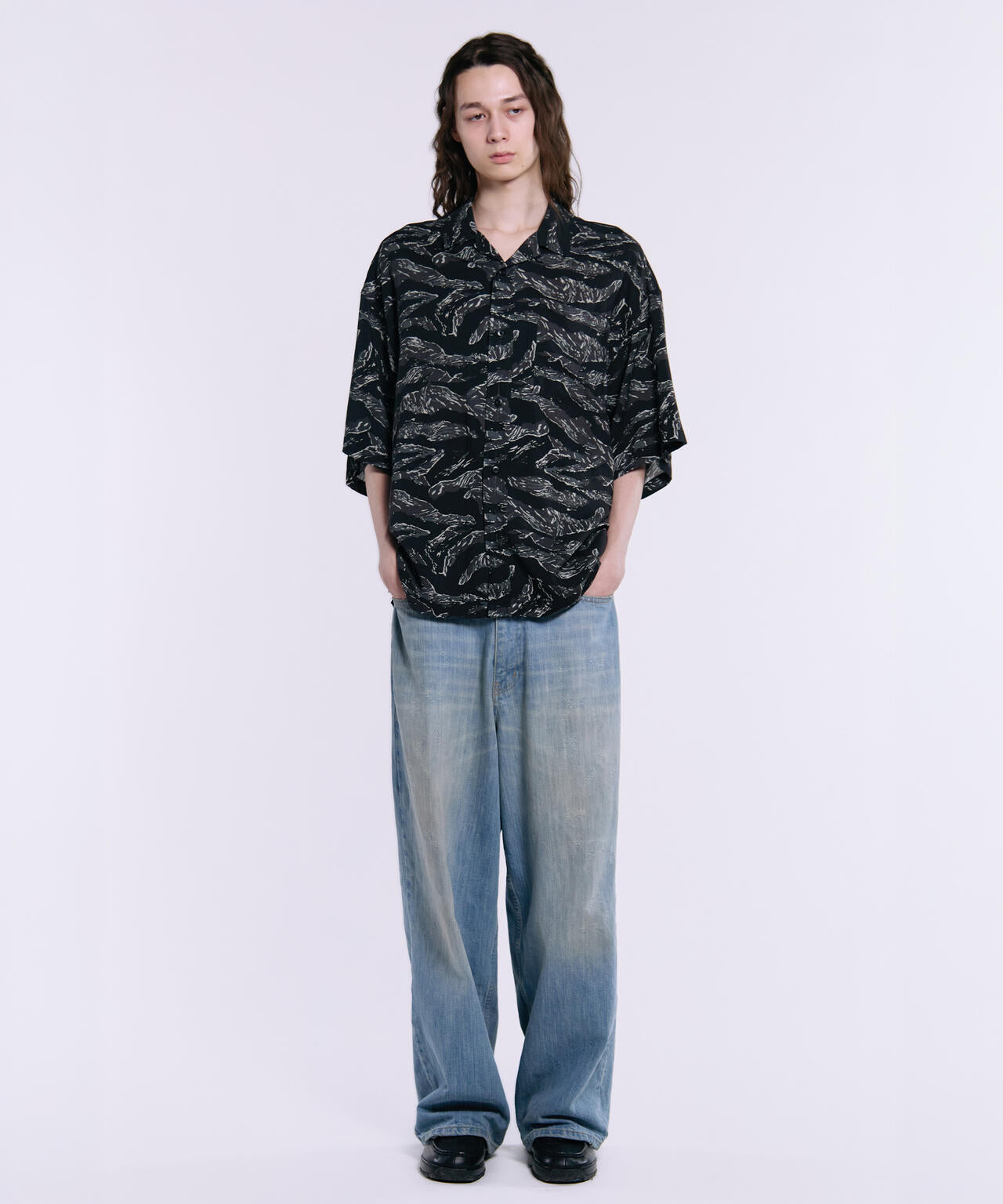 SS CAMO RELAXED CAMP SHIRT