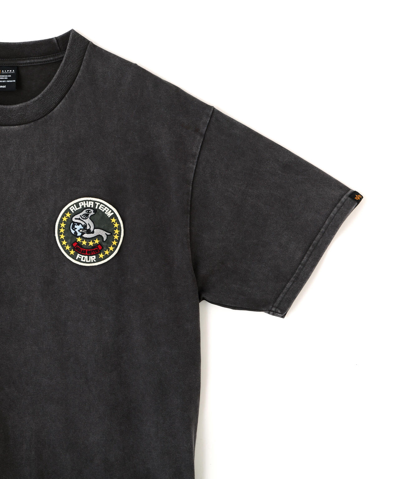 MILITARY EMBLEM PATCH T‐SHIRT
