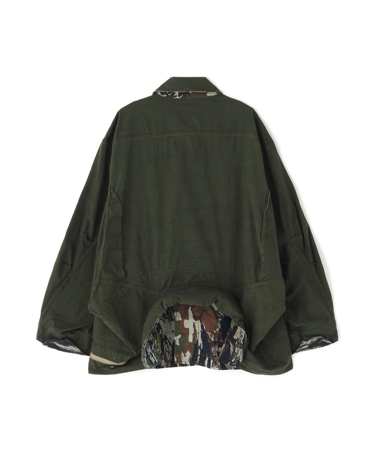 beautiful people × Alpha｜double-end camouflage field jacket