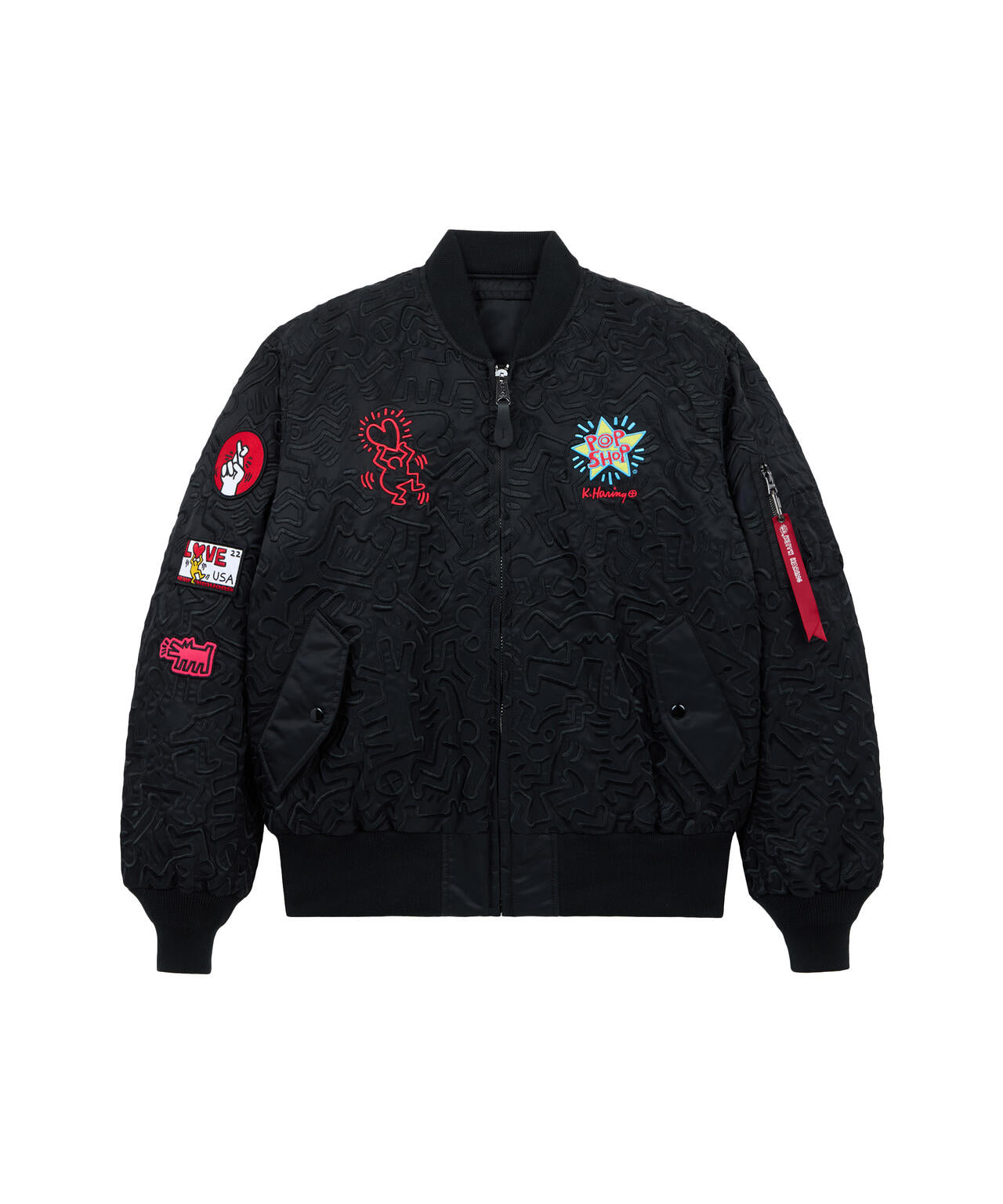 Keith Haring X Alpha MA-1 ALL OVER EMBROIDERY