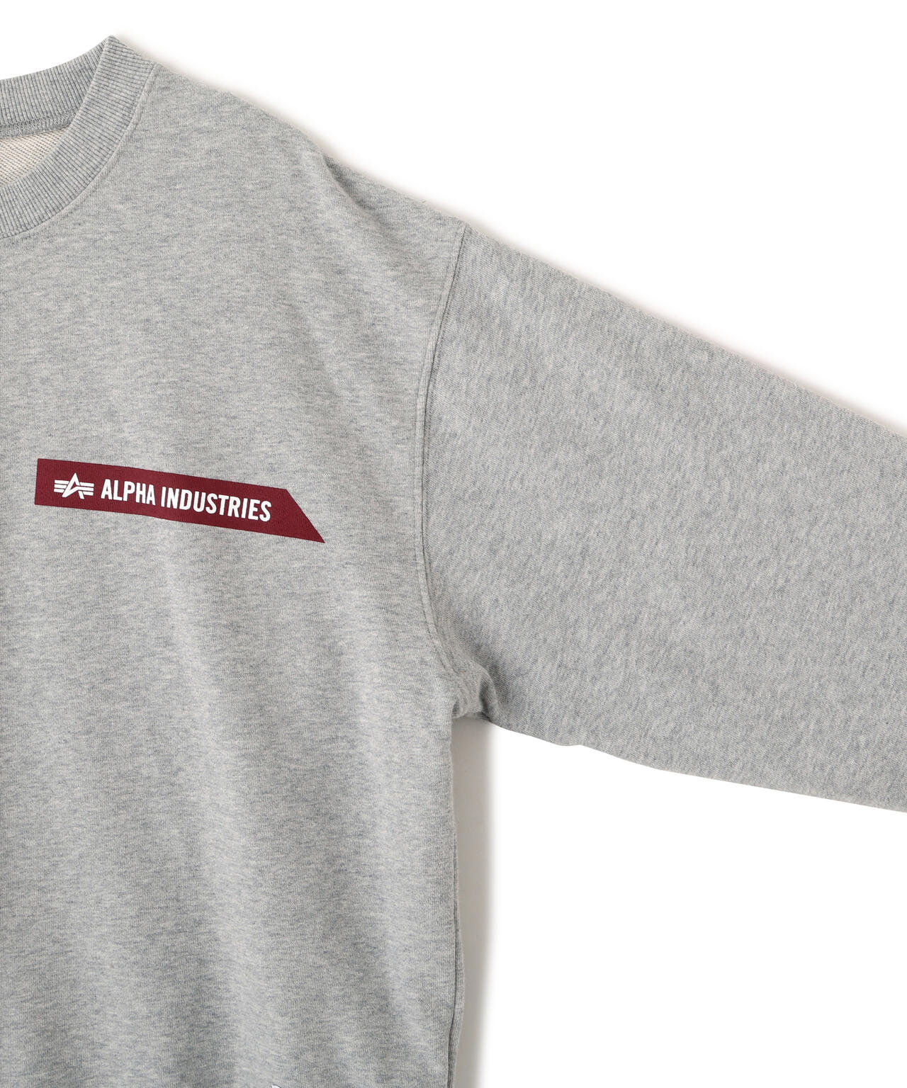 ALPHA RED RIBBON CREW SWEAT