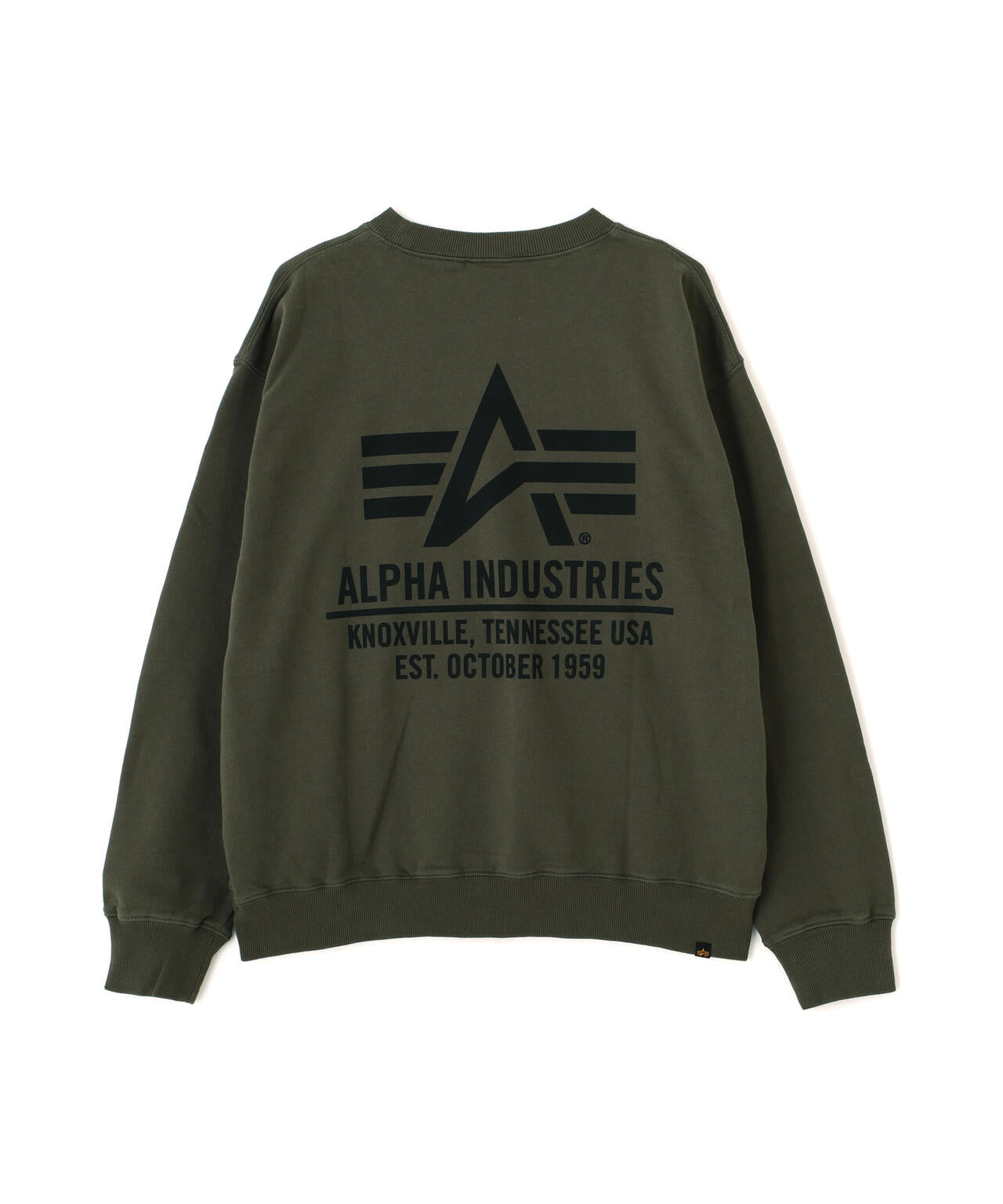 ALPHA RED RIBBON CREW SWEAT