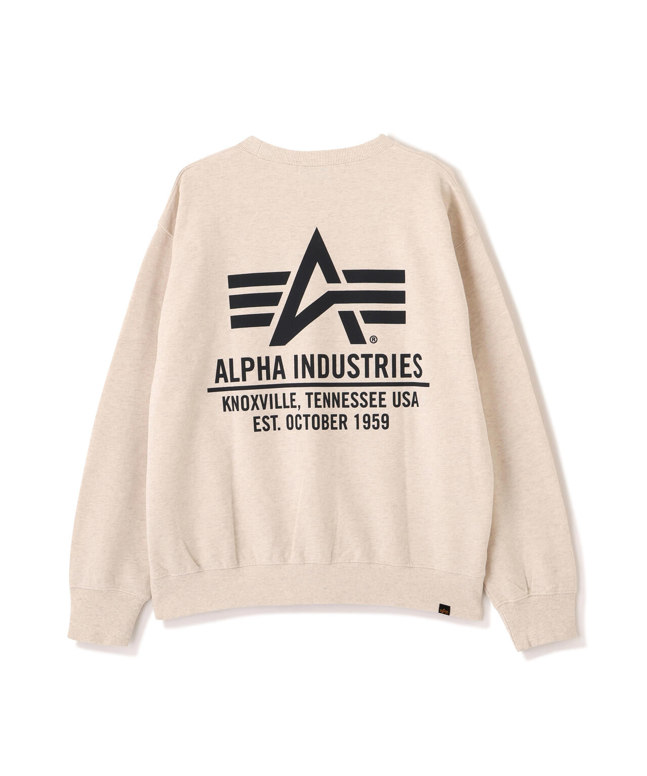ALPHA RED RIBBON CREW SWEAT