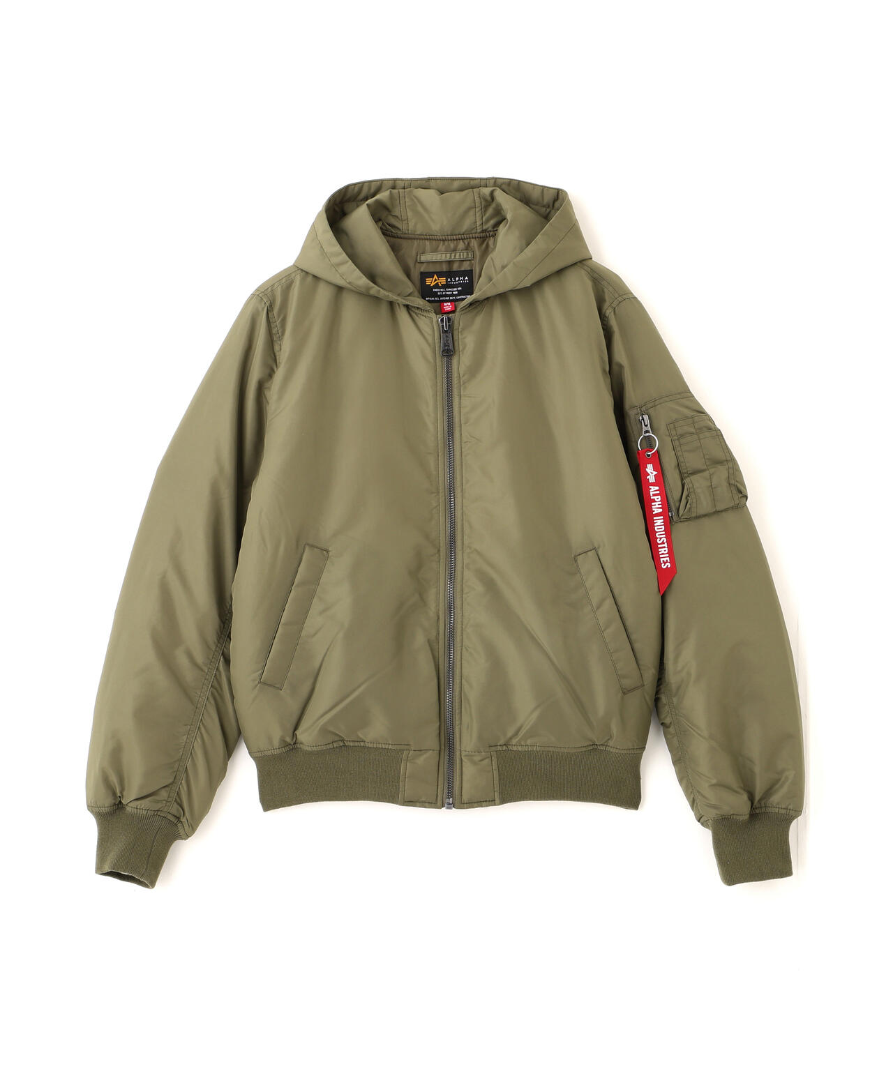 OXFORD MA-1 HOODED RELAXED FIT FLIGHT JACKET
