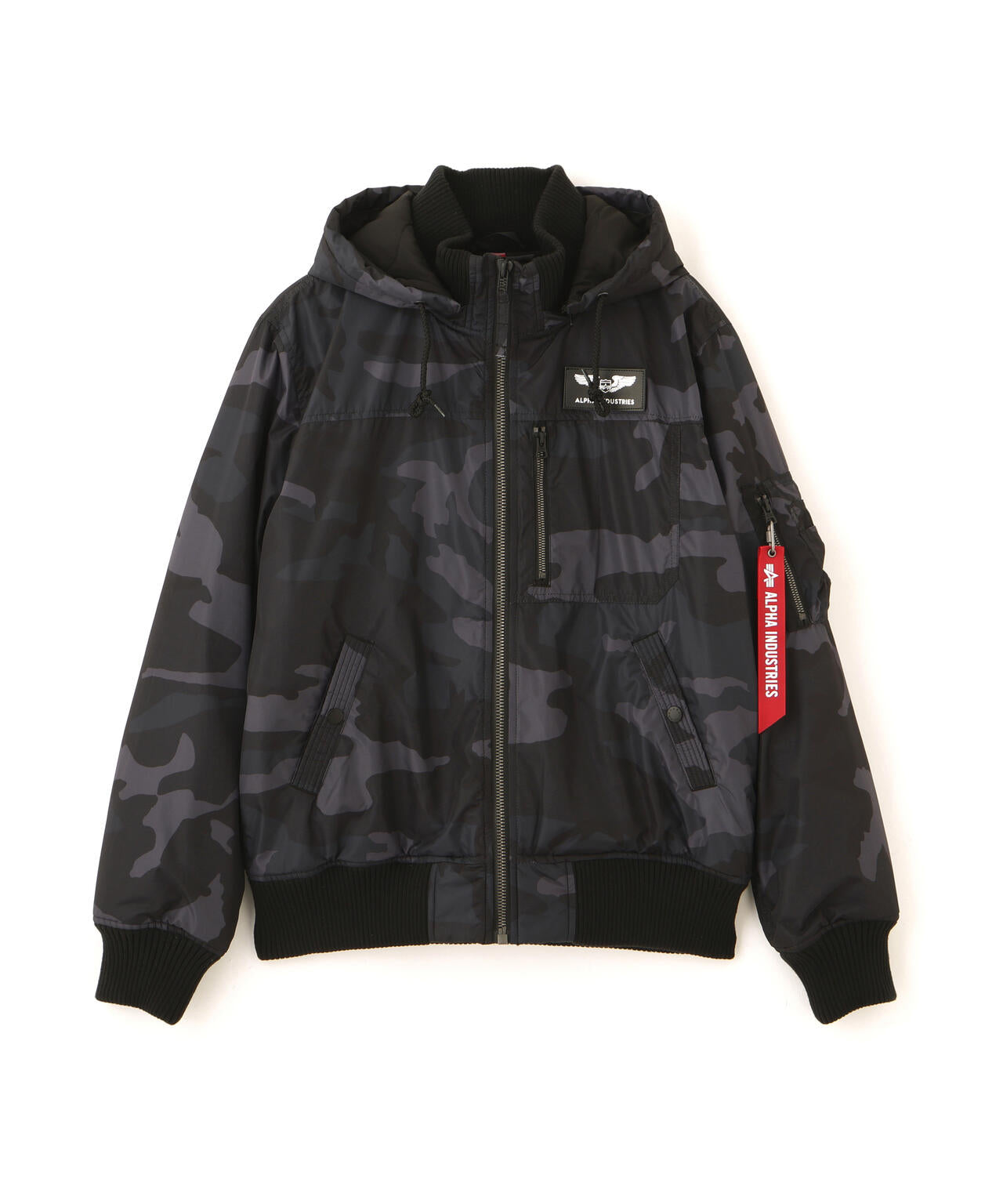 MA‐1 HOODED REGULAR FIT FLIGHT JACKET